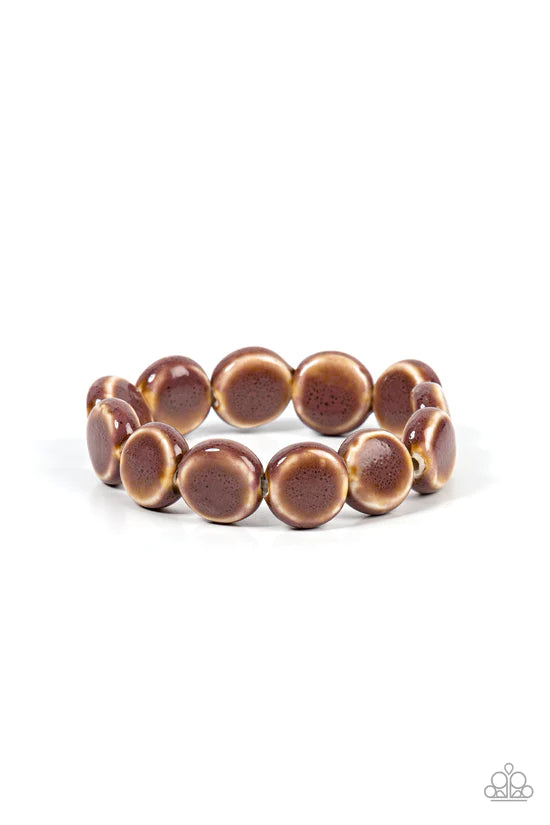 Earthy Entrada - Brown ♥ Bracelet