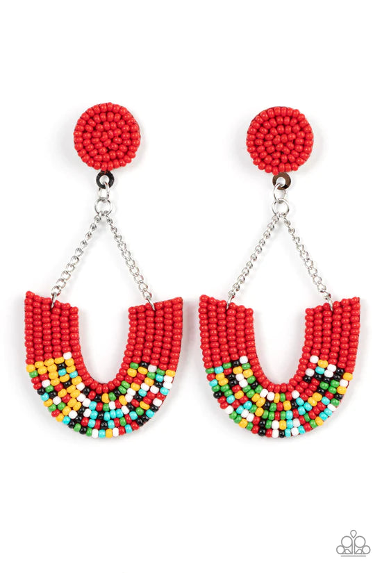 Make it RAINBOW - Red ♥ Post Earrings