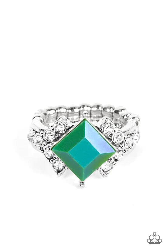 Mind-Blowing Brilliance - Green ♥ Ring