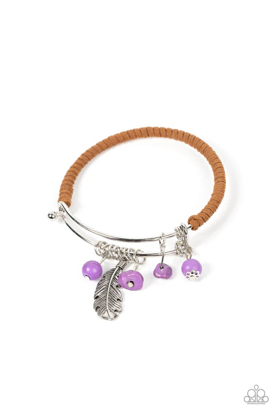 Running a-FOWL - Purple ♥ Bracelet