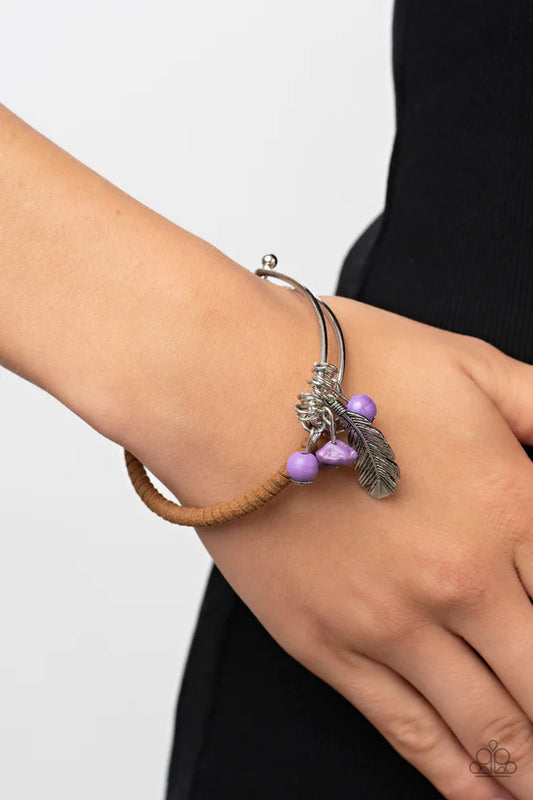 Running a-FOWL - Purple ♥ Bracelet