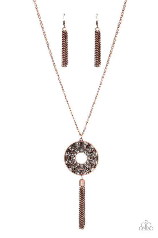 Tai Chi Tassel - Copper ♥ Necklace