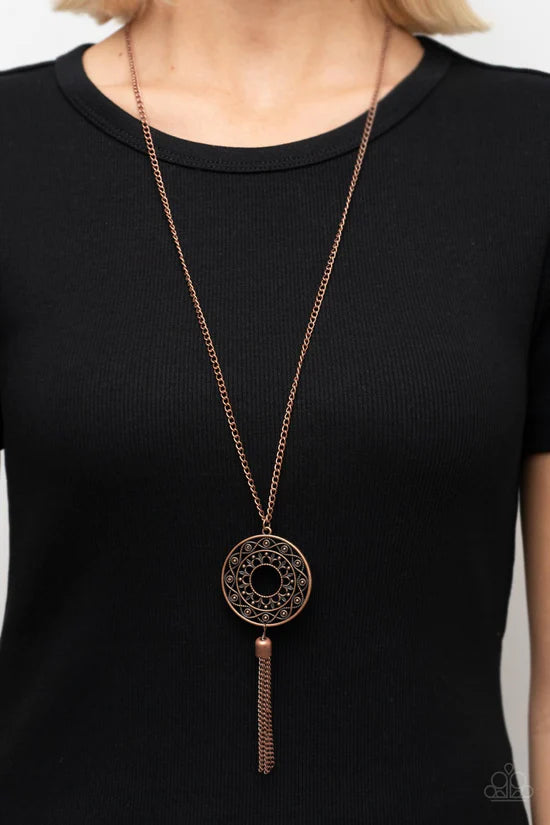 Tai Chi Tassel - Copper ♥ Necklace