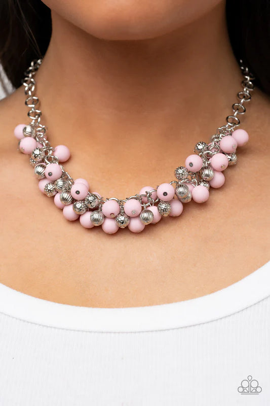 Party Procession - Pink ♥ Necklace