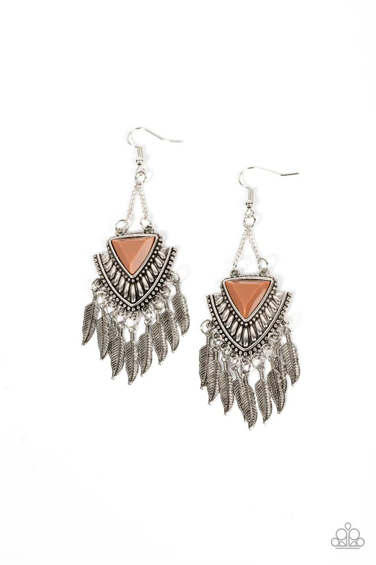 Shady Oasis - Brown ♥ Earrings