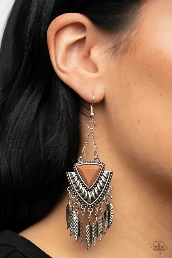 Shady Oasis - Brown ♥ Earrings