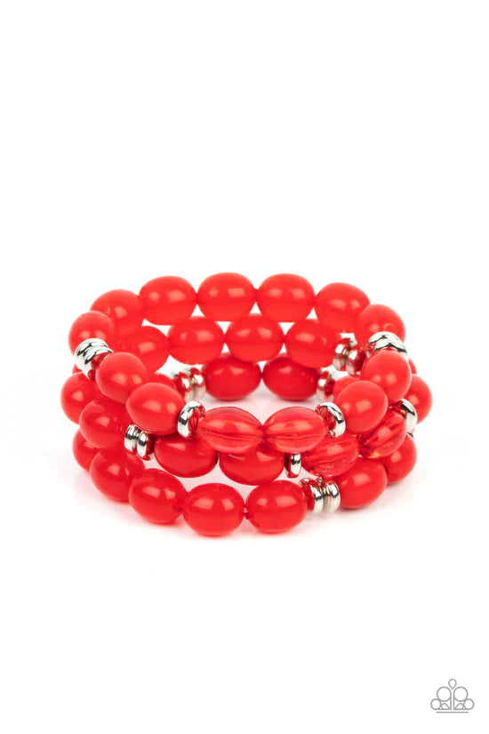 Coastal Coastin - Red ♥ Bracelet