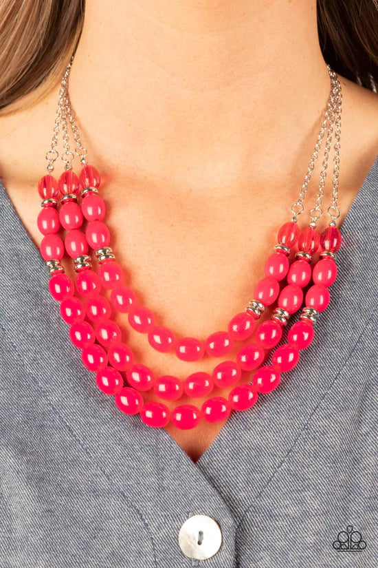 Coastal Cruise - Pink ♥ Necklace