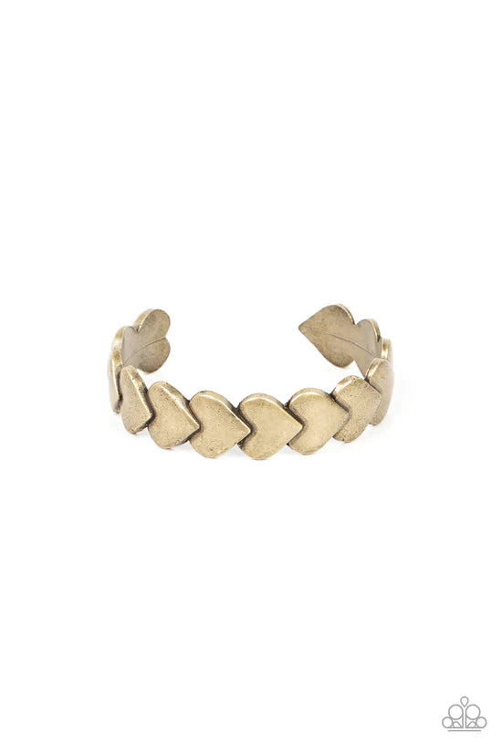 Hearts Galore - Brass ♥ Bracelet