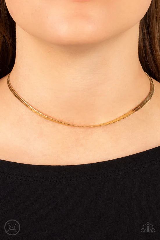 In No Time Flat - Gold ♥ Necklace