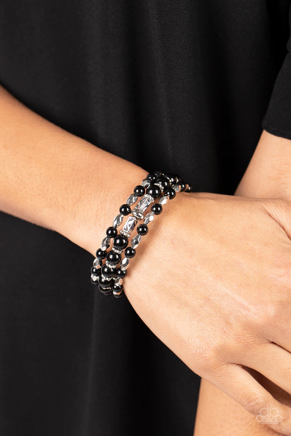 Colorfully Coiled - Black ♥ Bracelet