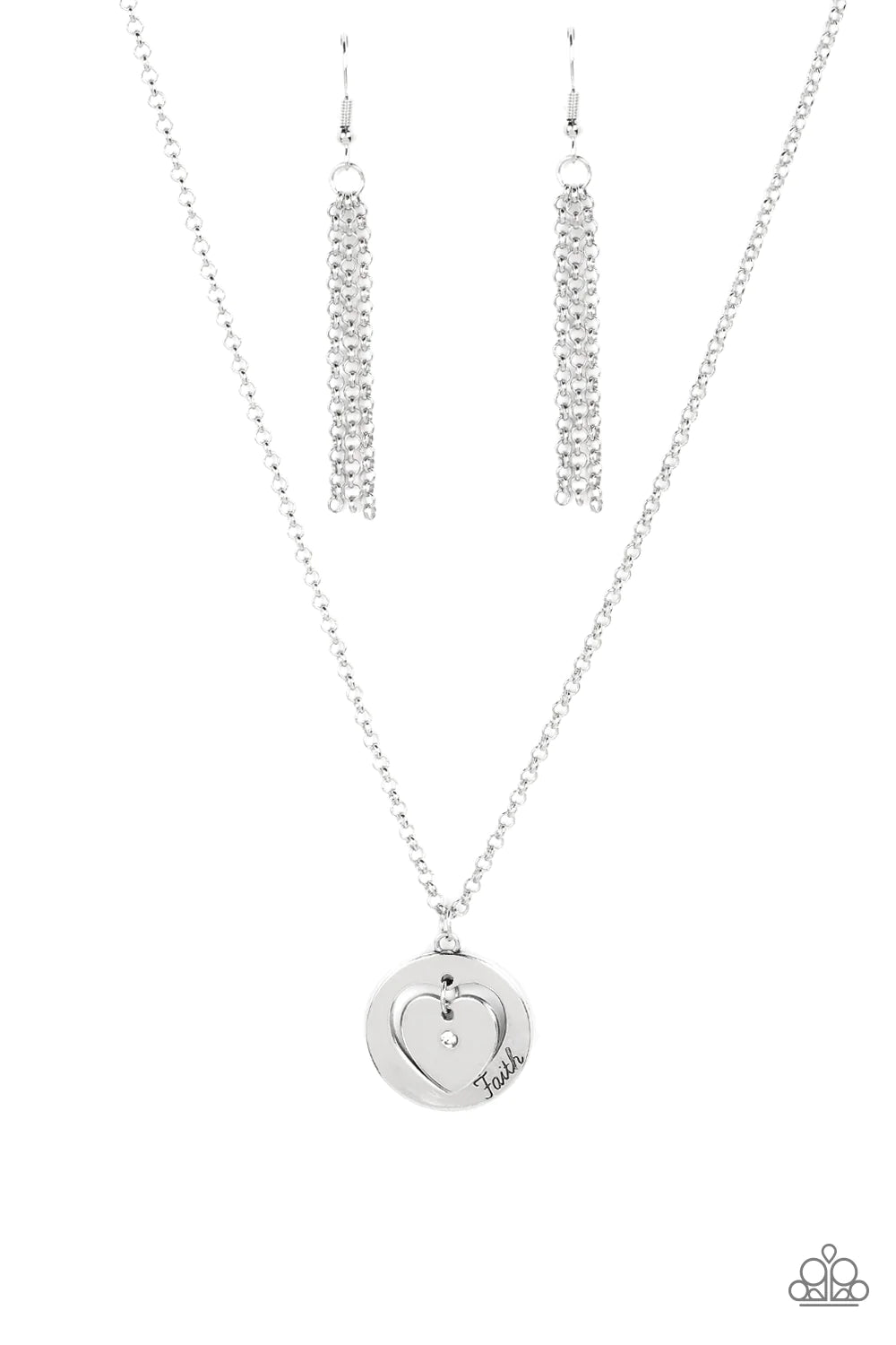 Heart Full of Faith - White ♥ Necklace