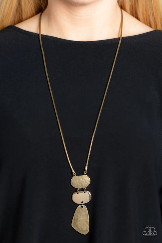 Riverside Respite - Brass ♥ Necklace