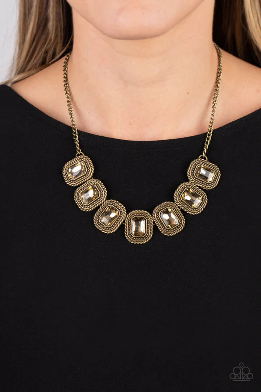 Iced Iron - Brass ♥ Necklace