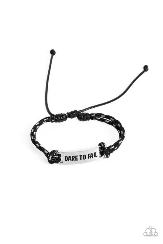 Dare to Fail - Black ♥ Bracelet