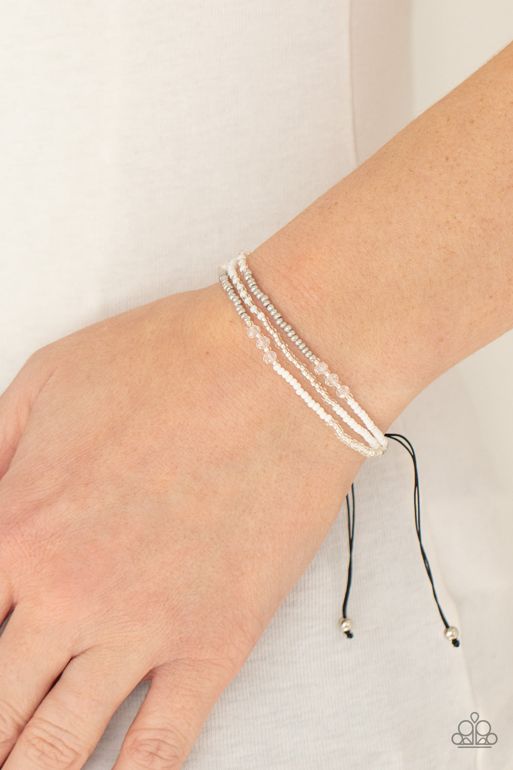 BEAD Me Up, Scotty! - White ♥ Bracelet