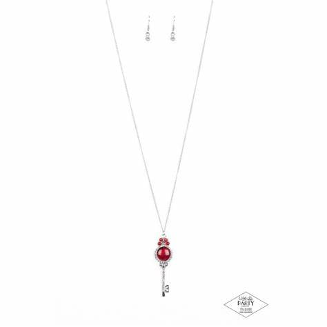 Unlock Every Door Red Necklace