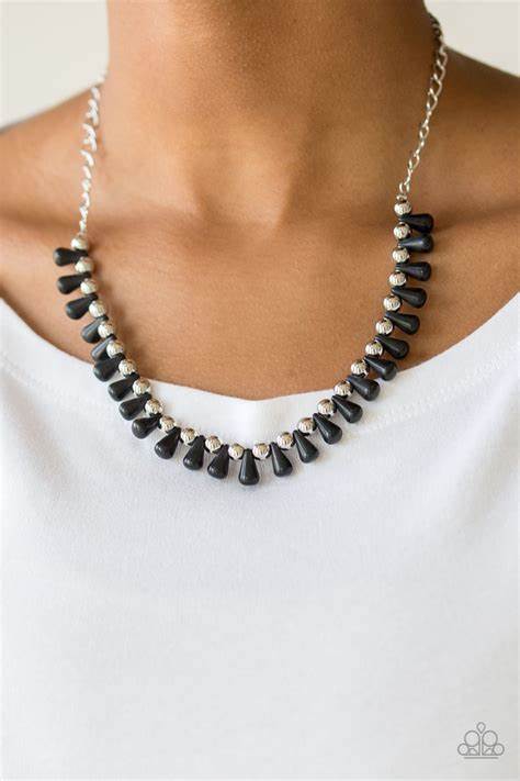 Extinct Species Black Necklace