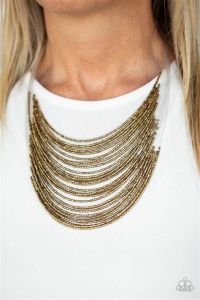 Catwalk Queen 2 - Brass ♥ Necklace